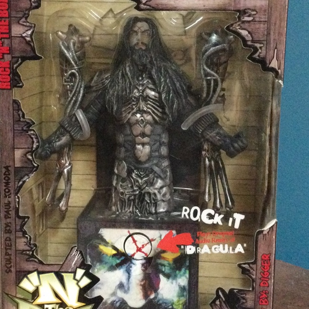 Rob Zombie jack “N” The Box collectible Musical figurine plays Dragula